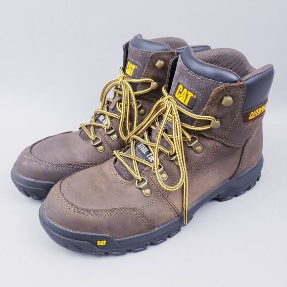 Caterpillar Men Outline Steel Toe Work Boot Work Boots Leather Size 13 - Picture 1 of 11